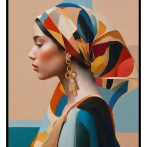 Framed Canvas Print – Radiant Hijab 1