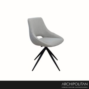 Louis Swivel Dining Chair Adriatic Pumice