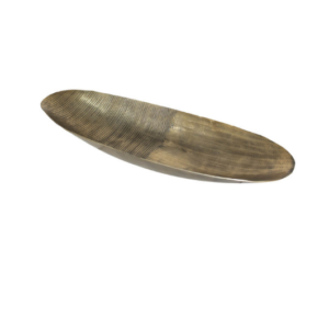 Alu Chisel Long Boat Bowl 49x17cm