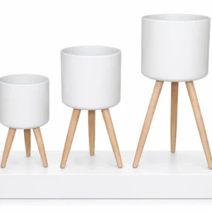 Chad White Plant Stand Set Of 3