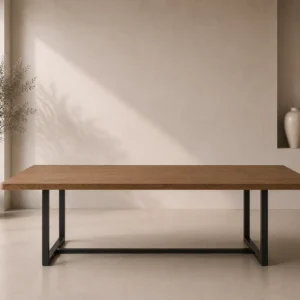 DNA Metal Wooden Dining Table