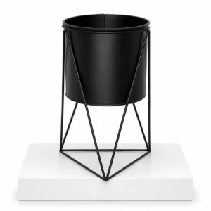 Tri Black Pot Stand 31x18cm