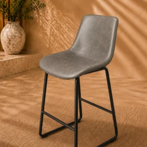 Vintage Sleigh Stool Grey
