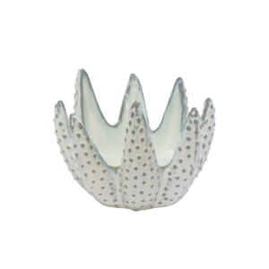 Aloe White Candle Holder 16x15x13cm