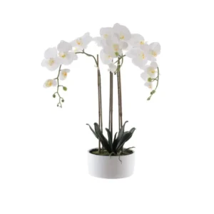 Real Touch WhiteOrchid In Pot 60cm