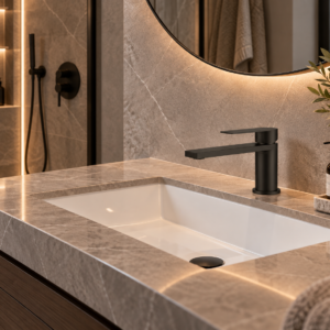 Bijou - Clevo Black - Basin Mixer Short Body