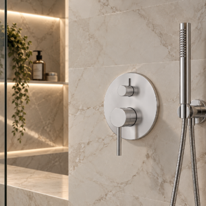 Bijiou - Evon Chrome - Bath/Shower Undertile Mixer Diverter