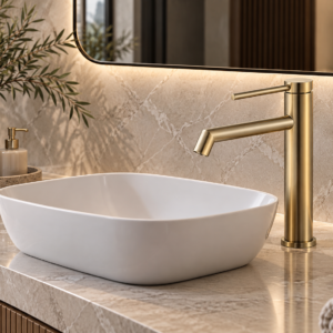 Bijou - Evon Gold - Basin Mixer Long Body