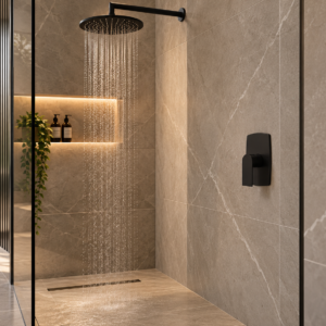 Bijou - Clevo Black - Bath/Shower Undertile Mixer